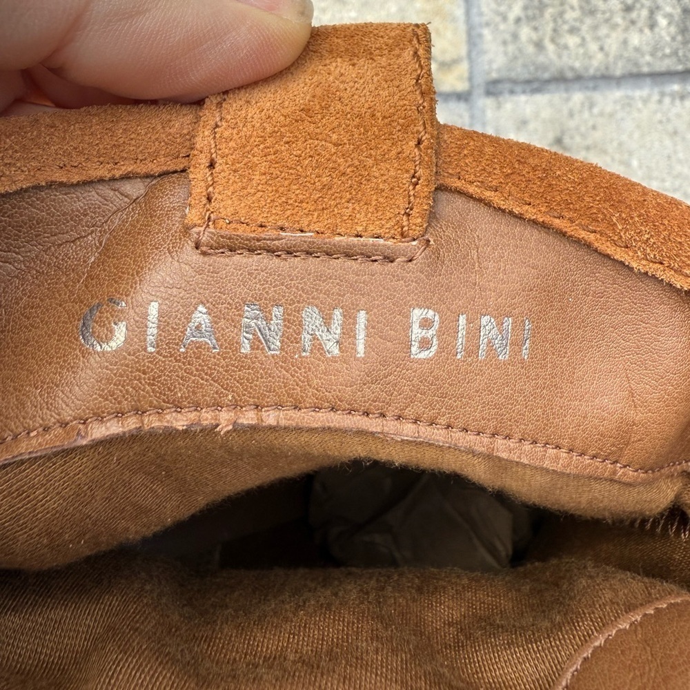 Gianni Bini Western Suede Ankle Boots with Studs Size 9M - Picture 9 of 14